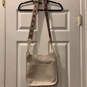 Adorned crossbody bag